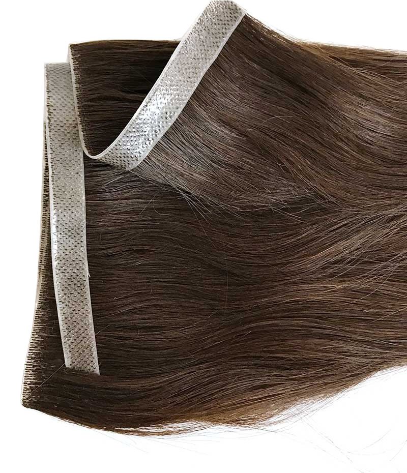 Extensión de cabello con trama PU SKIN