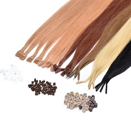 Cabello con punta de queratina