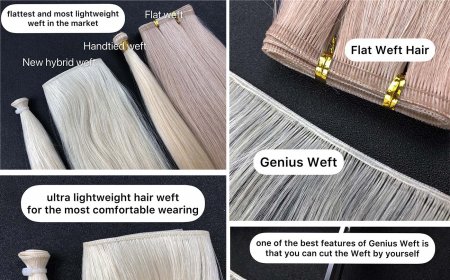 ¿Cuál es la diferencia entre la extensión de cabello Genius Weft y la extensión de cabello Handtied Weft?